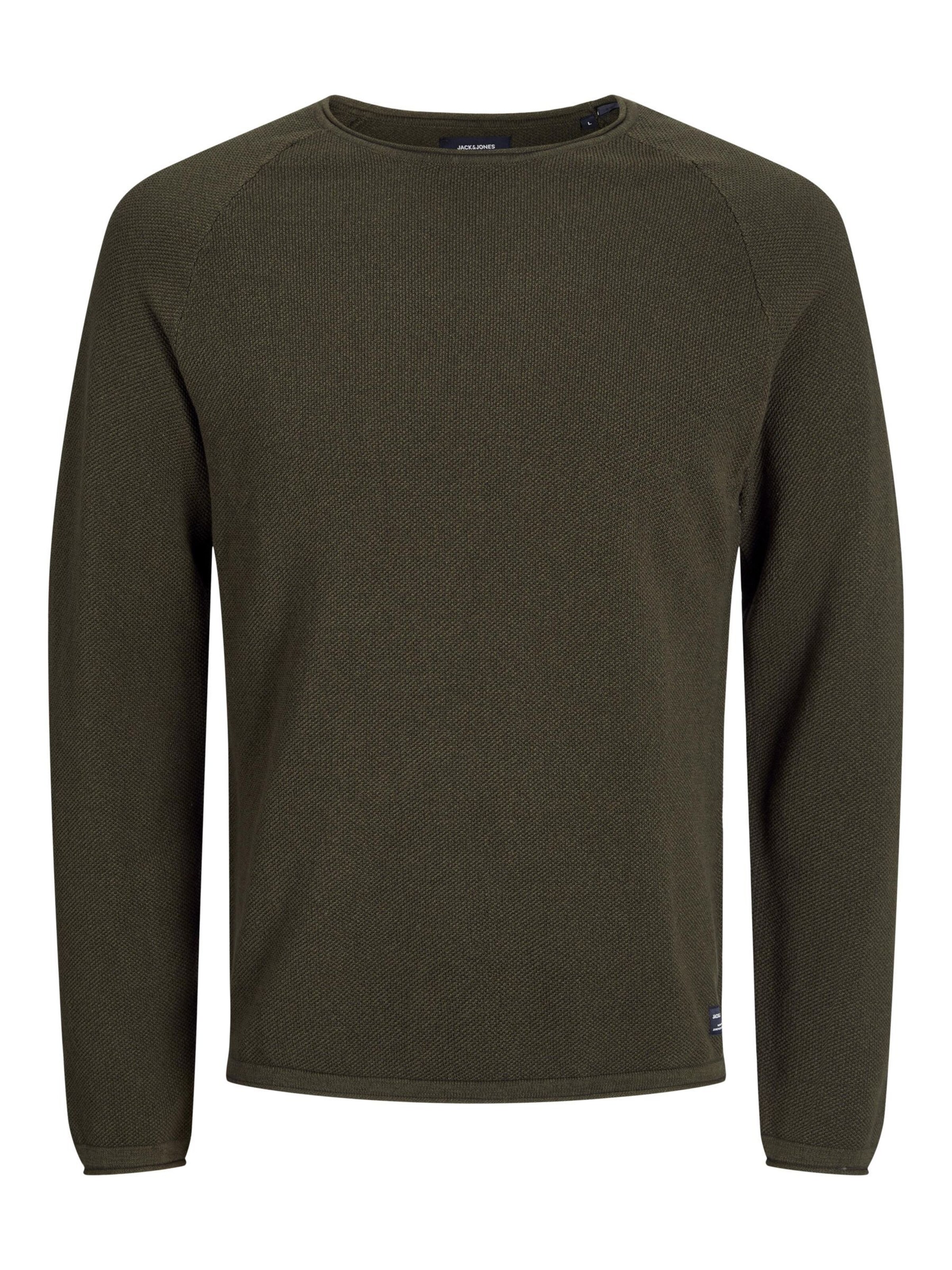 Pull-over 'JJEHill' JACK & JONES en vert : devant