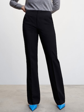 MANGO Regular Pleated Pants 'Hailey' in Blue: front