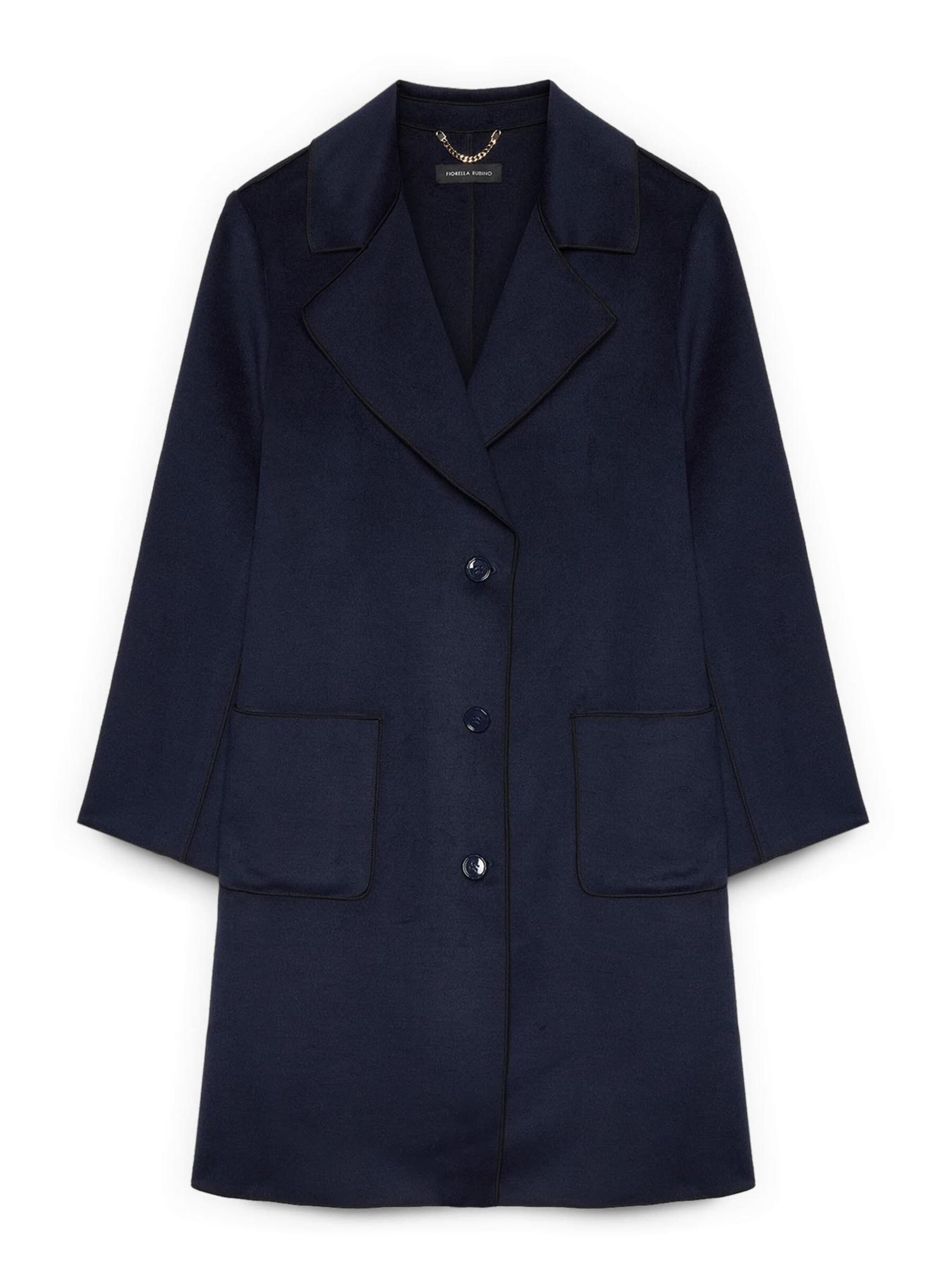 Fiorella Rubino Between-seasons coat in Blue: front
