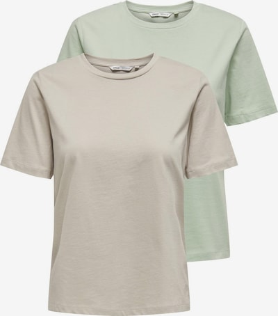 ONLY T-shirt en greige / vert pastel, Vue avec produit