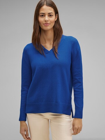 STREET ONE Sweater in Blue: front