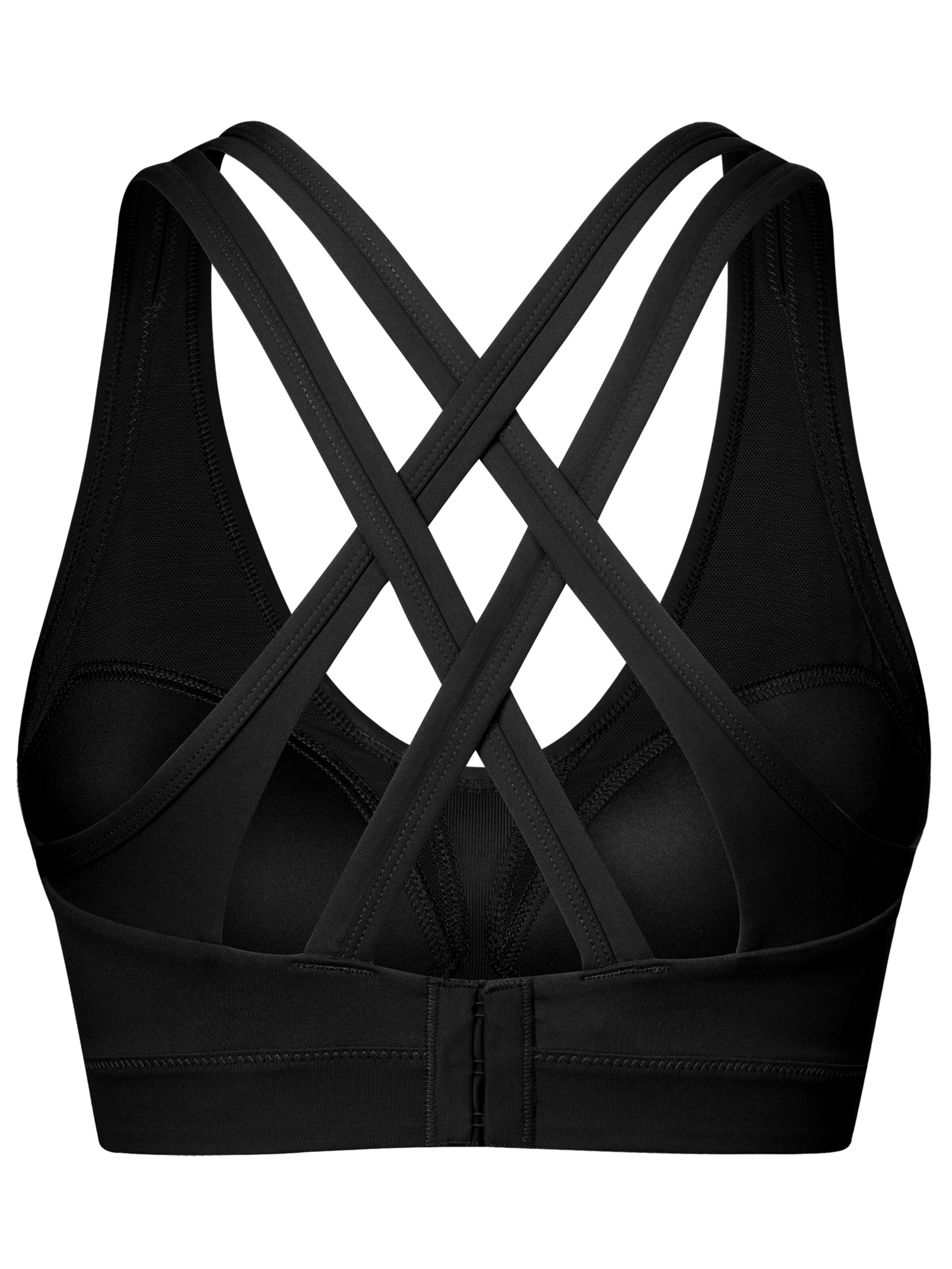 Yvette Push-up Sports Bra in Black