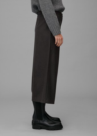 Marc O'Polo Wide Leg Hose in Schwarz