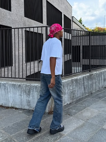 évasé Jean Bershka en bleu