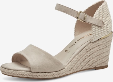 TAMARIS Strap sandal in Beige: front