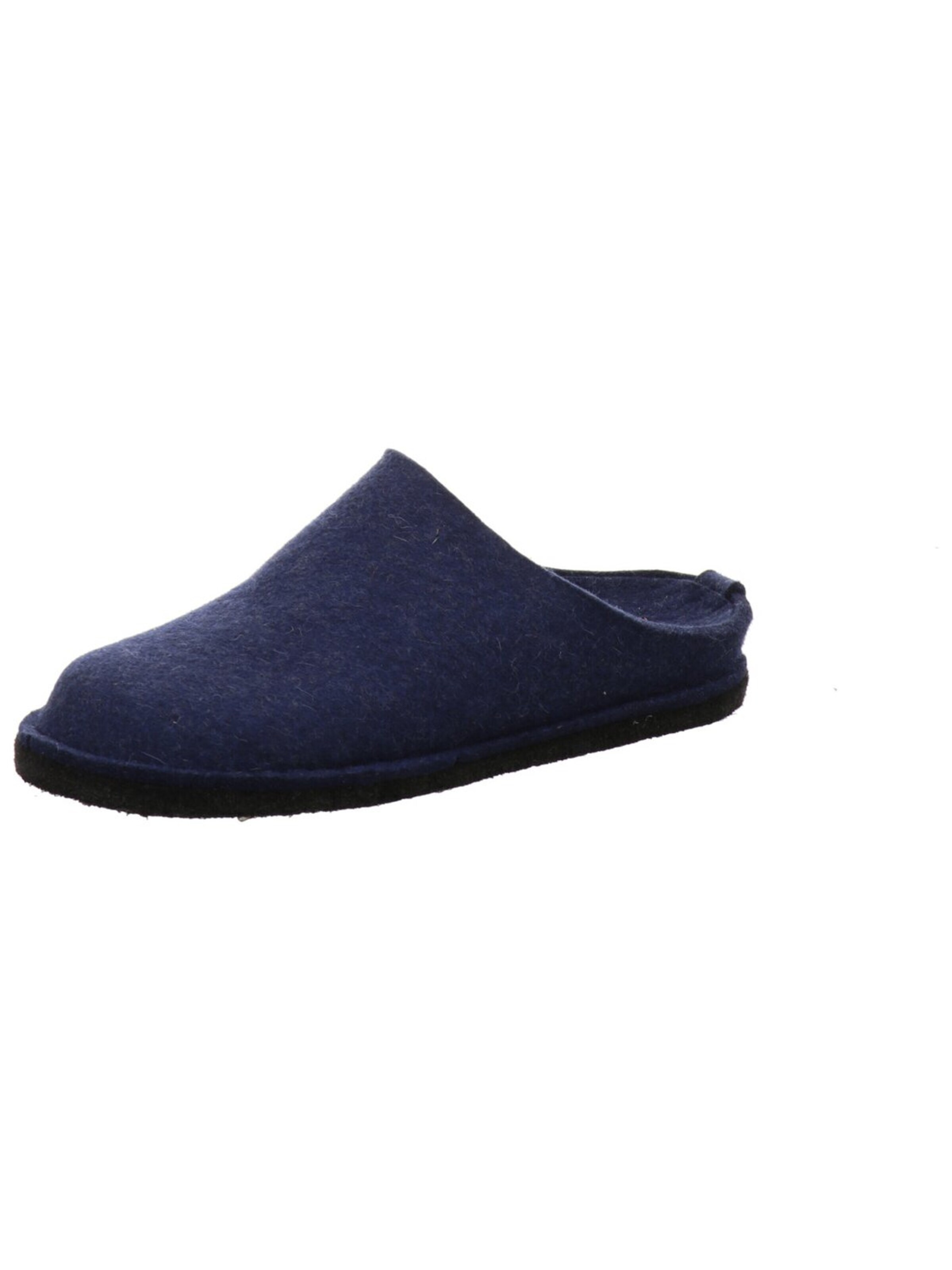 HAFLINGER Hausschuh 'Hausschuh Damen 311010-72 Echtleder in blau'‌‌‌‌‌‌‌‌‌ in Blau: Vorderseite