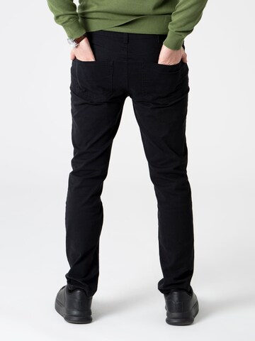 PANTONECLO Regular Trousers 'Pantoneclo Men's Long Chino Pants' in Black