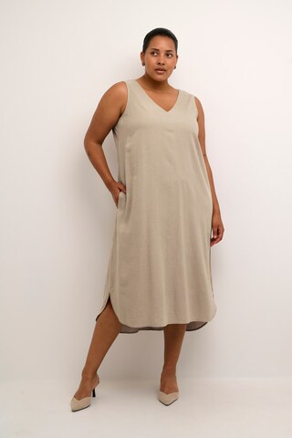 Robe 'Mille' KAFFE CURVE en beige : devant