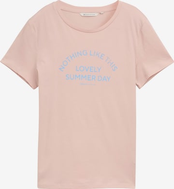 TOM TAILOR DENIM T-Shirt in Pink: Vorderseite