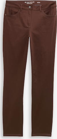 Pantalon 'Edda' TOM TAILOR en marron : devant