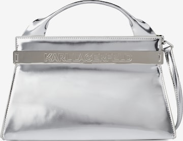 Borsa a mano di Karl Lagerfeld in argento: frontale