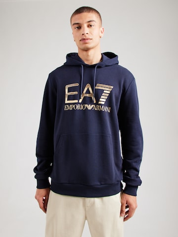 EA7 Emporio Armani Свитшот в Синий: спереди