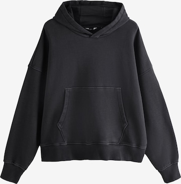 Bluză de molton de la Next pe negru: față