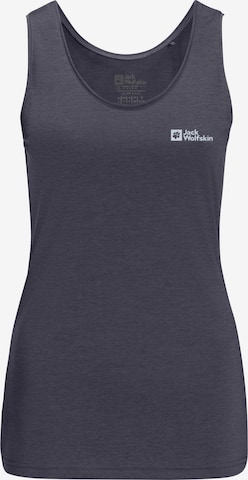 JACK WOLFSKIN Sporttop in Grau: Vorderseite