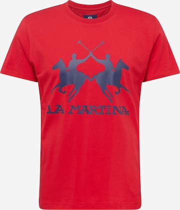 La Martina - Camiseta en rojo: frente