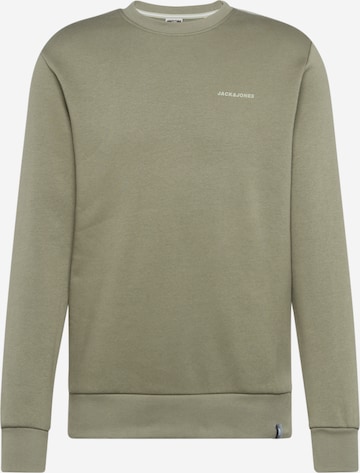 JACK & JONES Sweatshirt 'PARKER' in Groen: voorkant