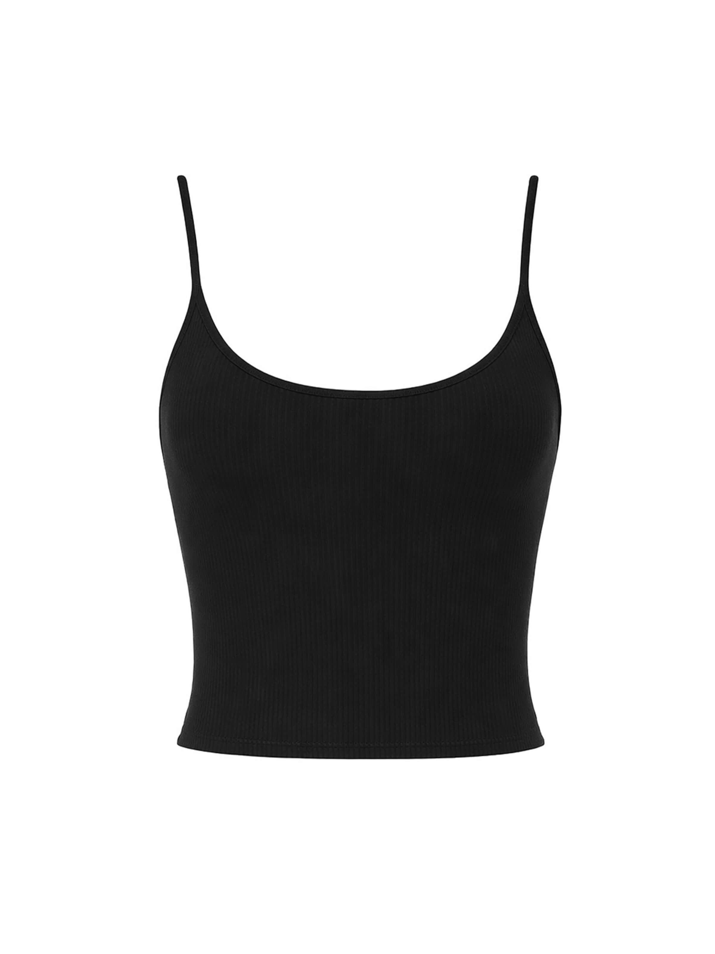 PANTHEROAR Top in Schwarz: Vorderseite