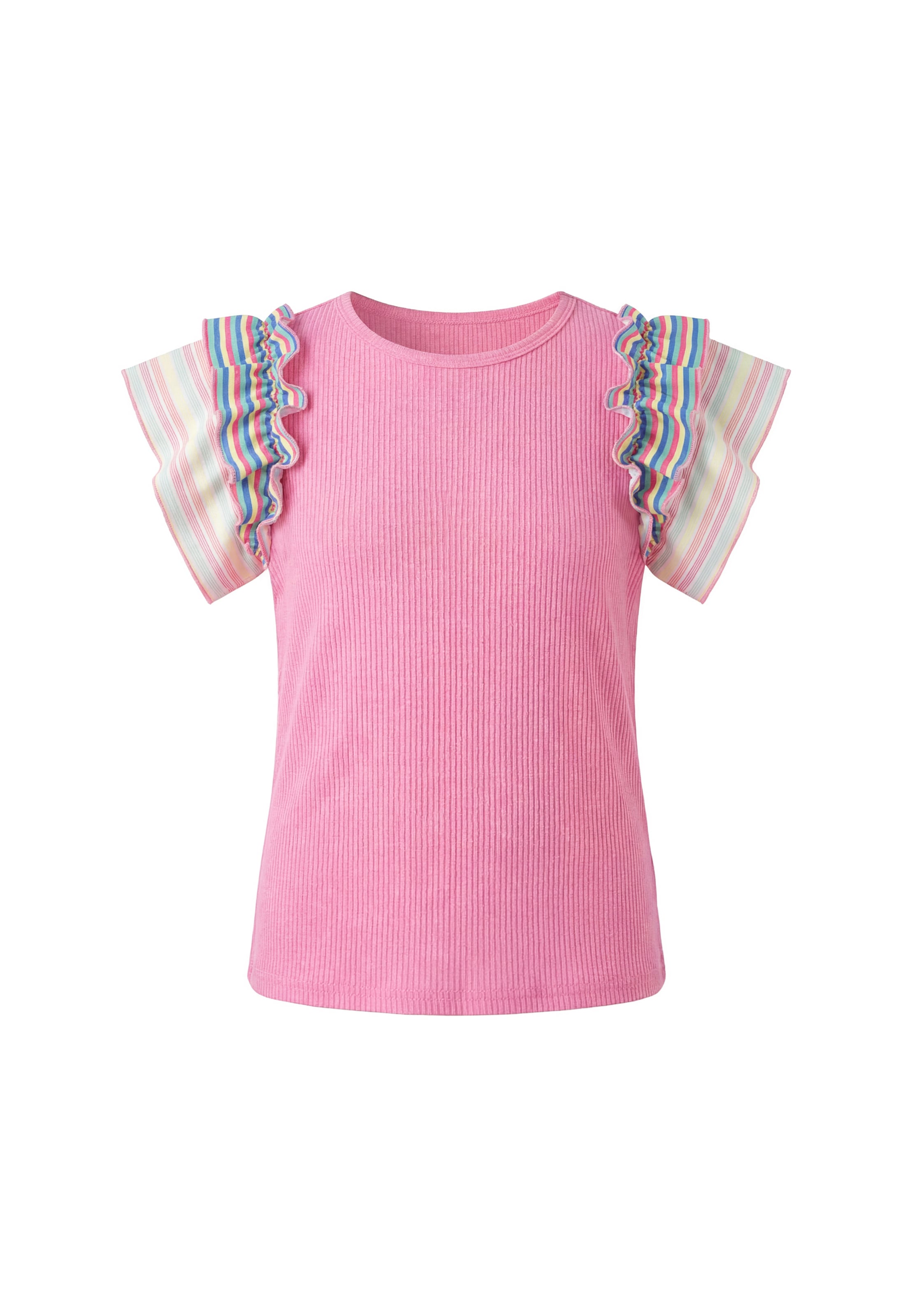 T-shirt usha BLACK LABEL en rose : devant