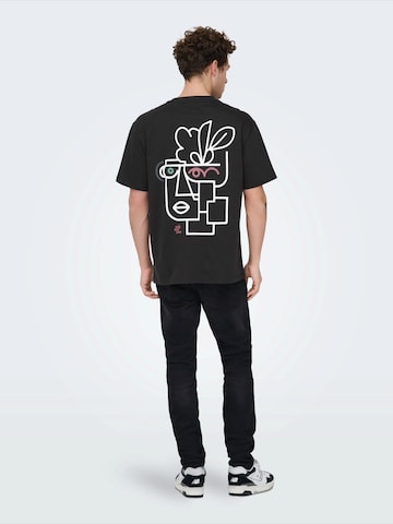 Only & Sons Koszulka 'ONSFred' w kolorze czarny