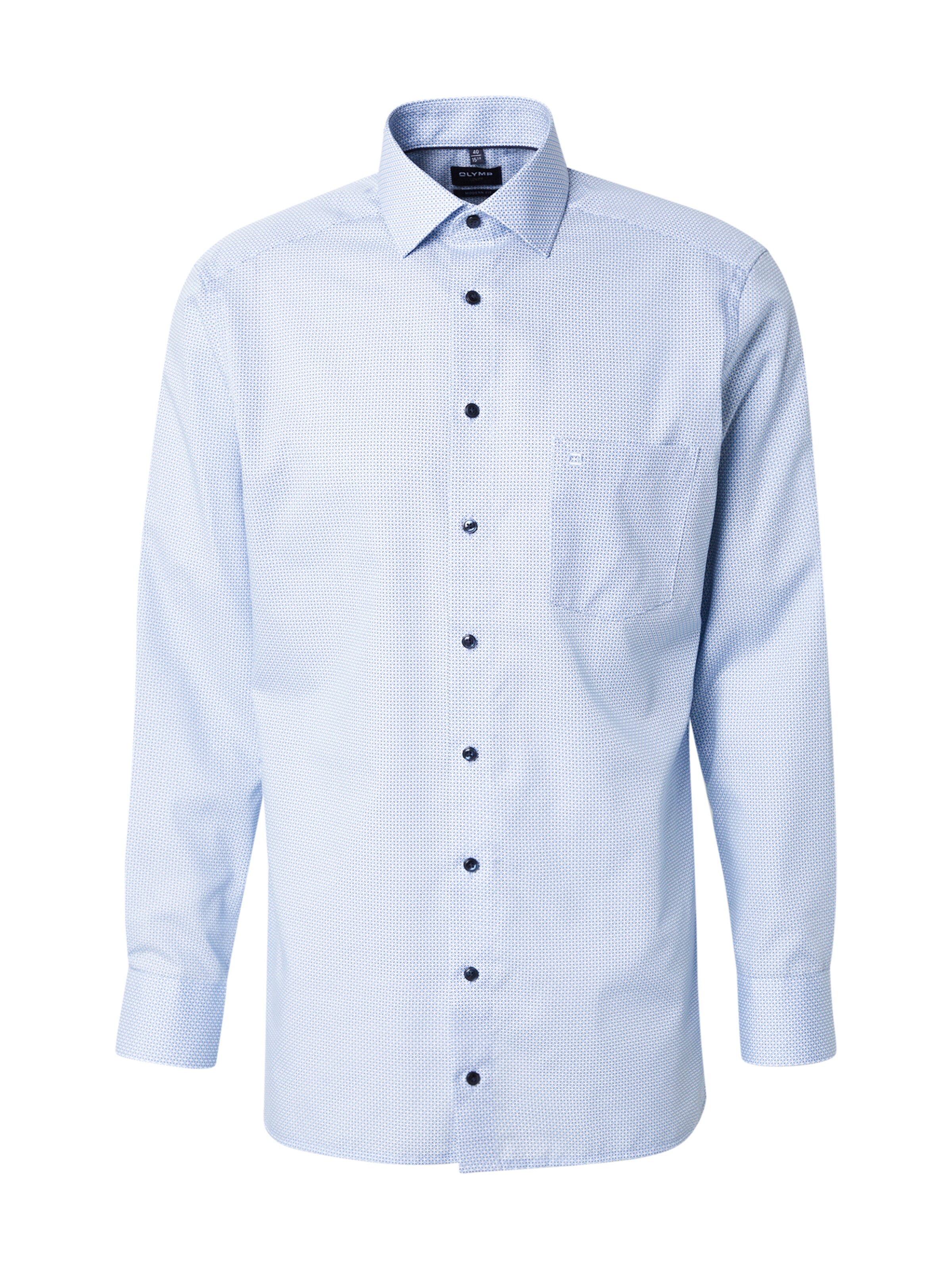 mėlyna OLYMP Standartinis modelis Dalykinio stiliaus marškiniai: priekis