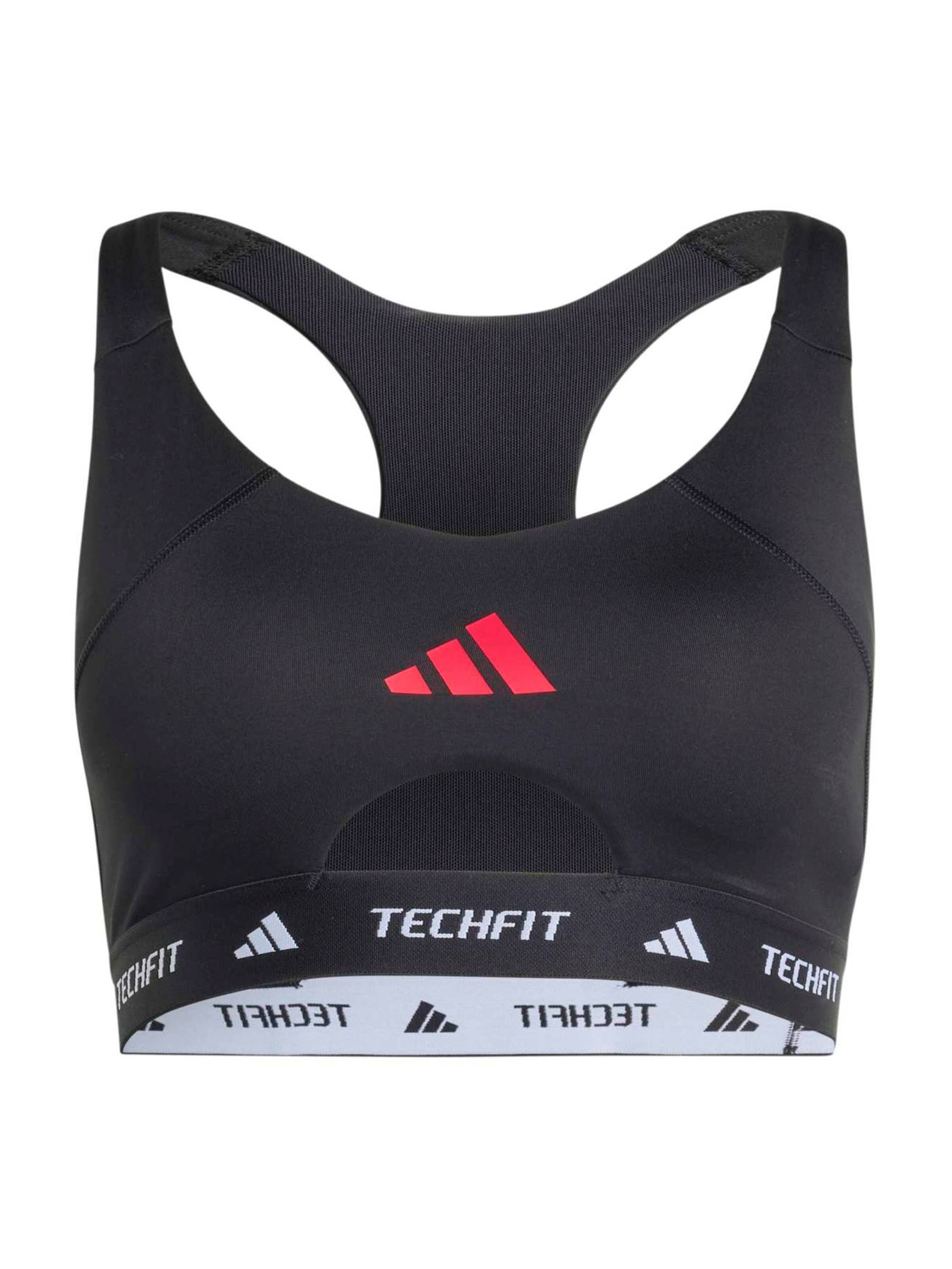 ADIDAS PERFORMANCE Sport-BH in Schwarz: Vorderseite