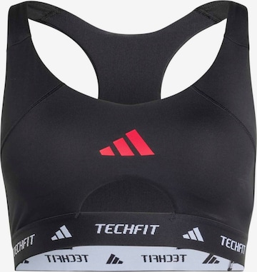 ADIDAS PERFORMANCE Sport-BH in Schwarz: Vorderseite