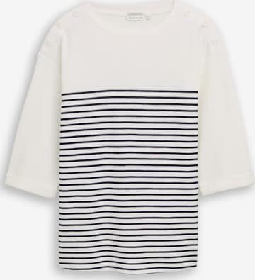 Tom Tailor Women + Shirt in Wit: voorkant