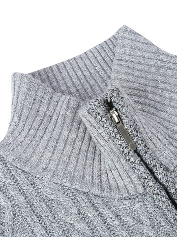 YOUTHUP Strickjacke 'Wertigkeit'‌‌‌‌‌‌ in Grau