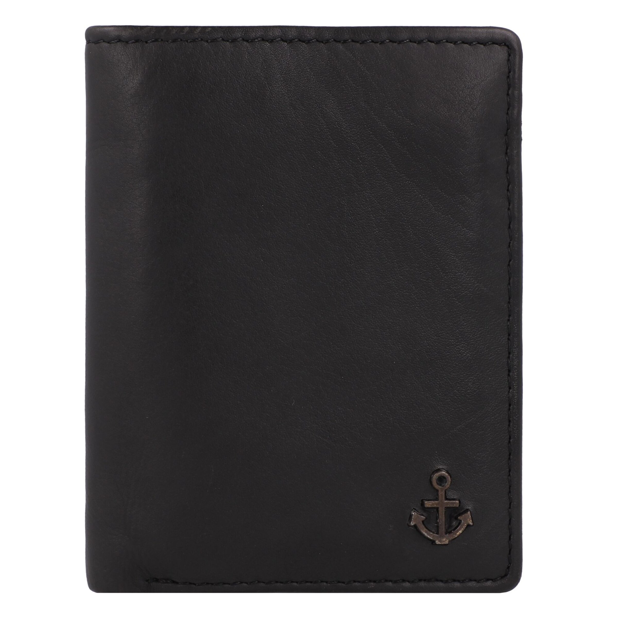 Portamonete 'Rex' di Harbour 2nd in nero: frontale