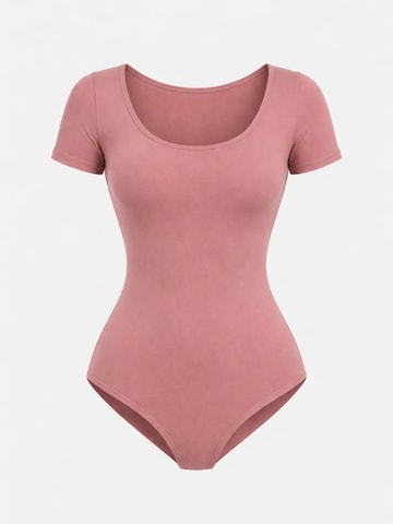 Body 'Leafletic Women’s Bodysuit' di LEAFLETIC in rosa: frontale