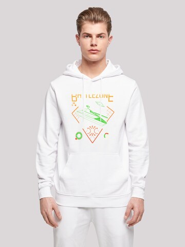 F4NT4STIC Sweatshirt 'BATTLEZONE' in Wit: voorkant