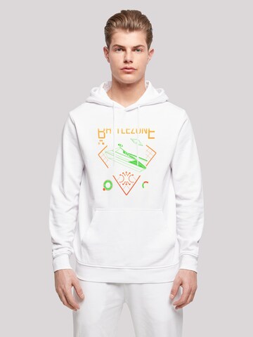 Sweat-shirt 'BATTLEZONE' F4NT4STIC en blanc : devant