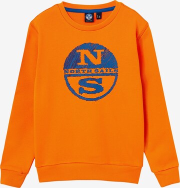 North Sails Athletic Sweatshirt in Orange: front