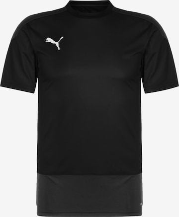 T-Shirt fonctionnel 'TeamGoal 23' PUMA en noir : devant