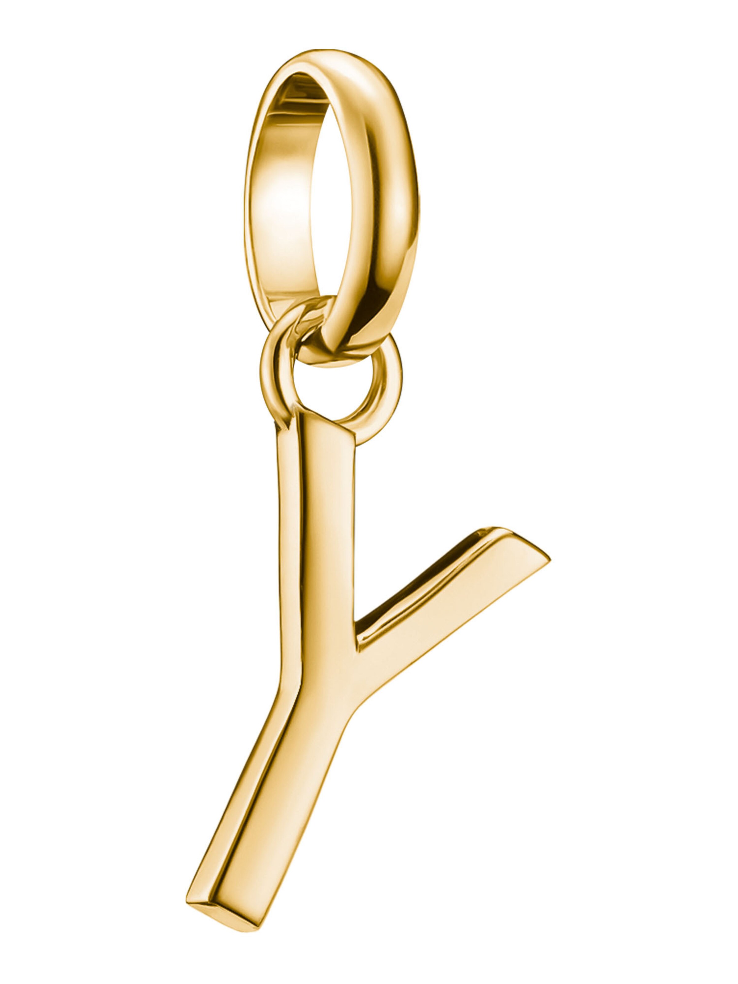 Thomas Sabo Anhänger 'Buchstabe Y' in Gold: Vorderseite