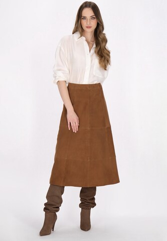 DreiMaster Vintage Rok in Bruin