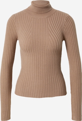 PIECES Sweater 'Crista' in Brown: front