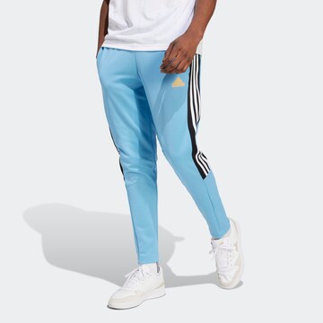 ADIDAS SPORTSWEAR Regular Workout Pants in Blue: front