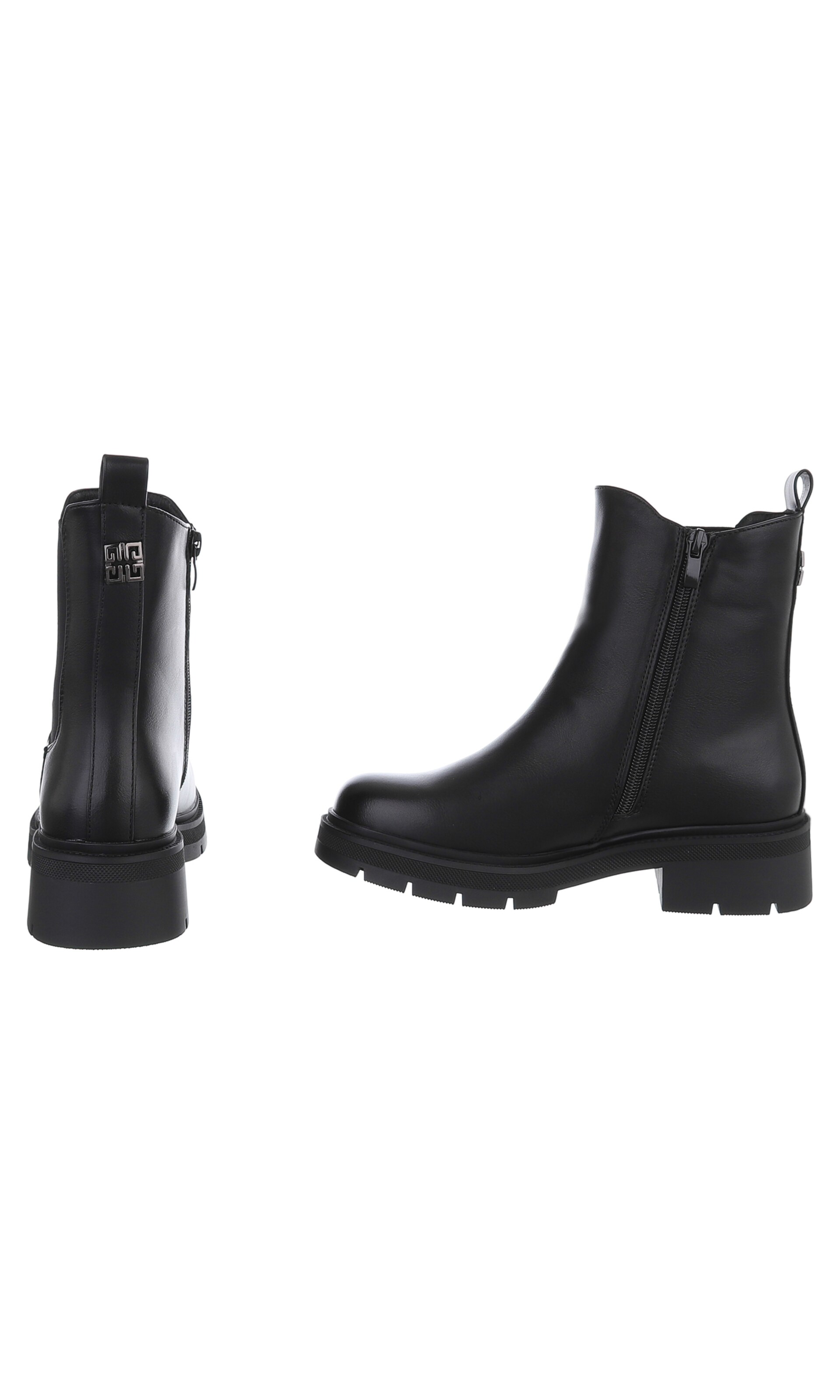 Ital-Design Ankle Boots in Black