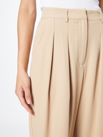 Nasty Gal Loosefit Bukser med lægfolder i beige