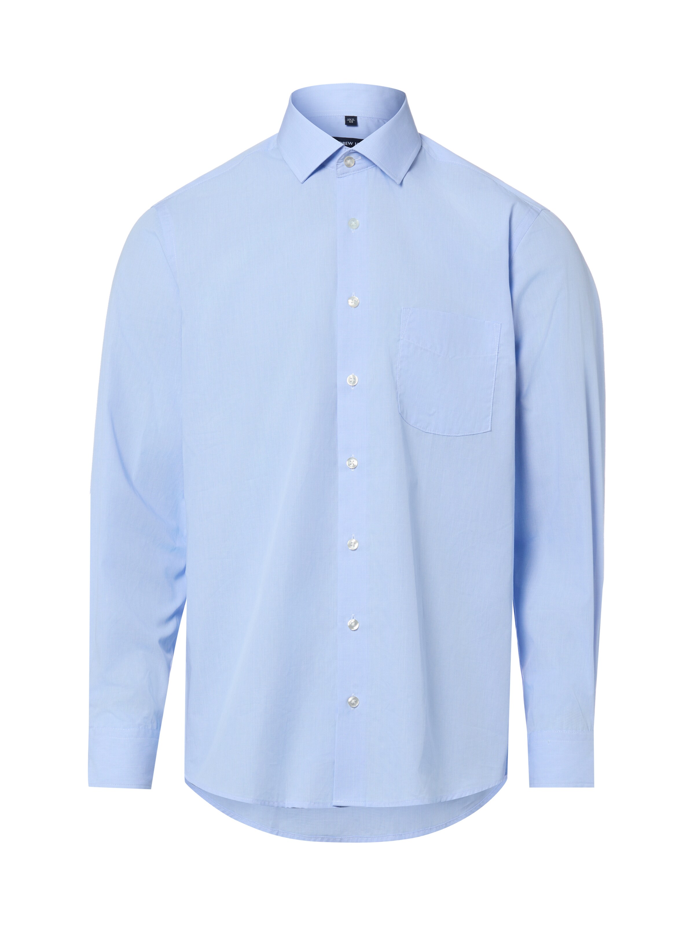 Andrew James Regular fit Business shirt in Blue: front