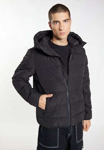 TUFFSKULL Winter Jacket 'Caversham' in Black: front