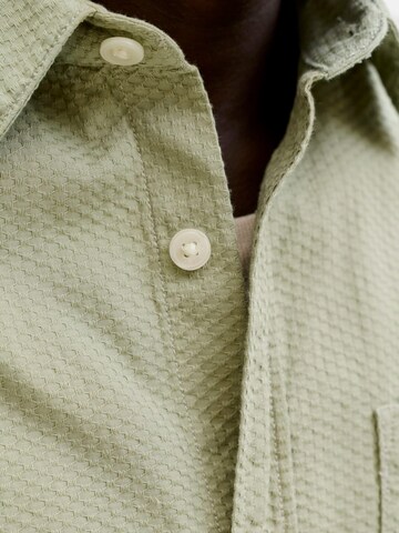 JACK & JONES Comfort fit Button Up Shirt 'nantucket' in Green