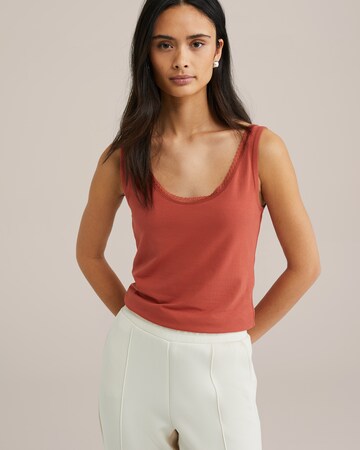 WE Fashion - Top en rojo: frente