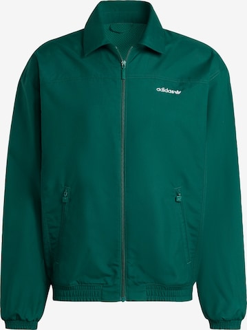 žalia ADIDAS ORIGINALS Demisezoninė striukė 'Brushed Woven Track': priekis