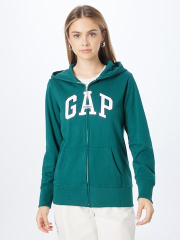 GAP Sweatjacke in Grün: predná strana