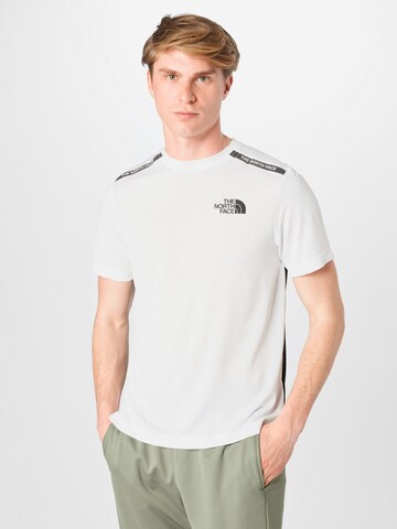 T-Shirt fonctionnel 'Mountain Athletics' THE NORTH FACE en blanc : devant