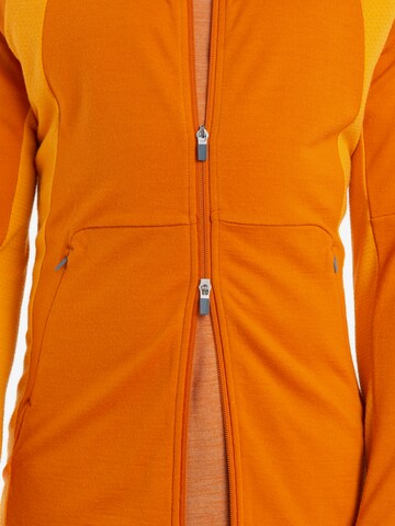 ICEBREAKER Sports sweatshirt 'Quantum ZoneKnit' in Orange