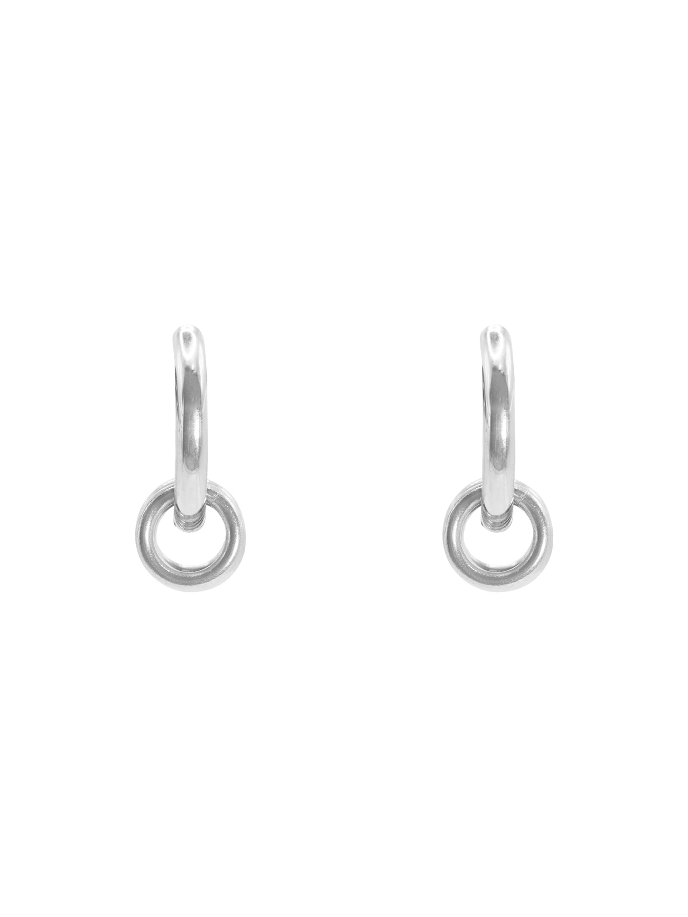 Boucles d'oreilles 'Silan' Heideman en argent : devant