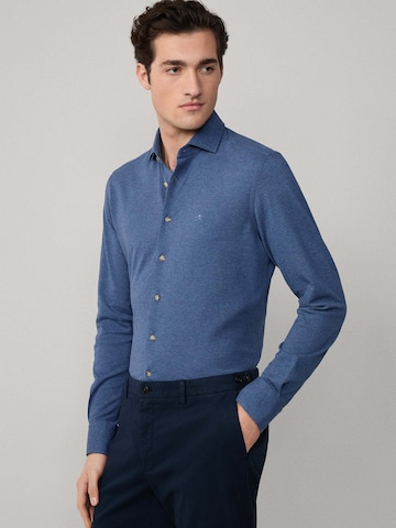 Hackett London Slim Fit Hemd in Blau